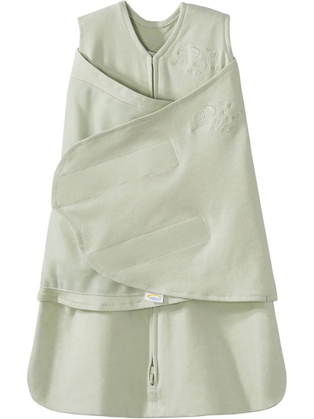 Cozy 100% Cotton Sleepsack Swaddle Blanket, 3-Way Adjustable, TOG 1.5, Sage